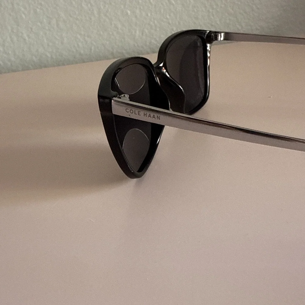 Cole Haan CH9001 Women's Polarized Square Sunglasses Black One Size